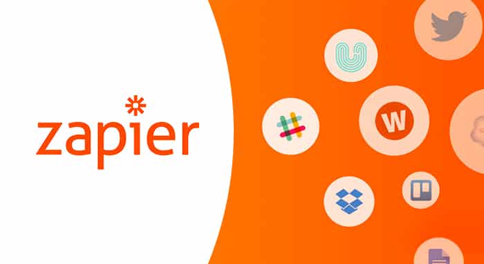 image of zapier logo and apps